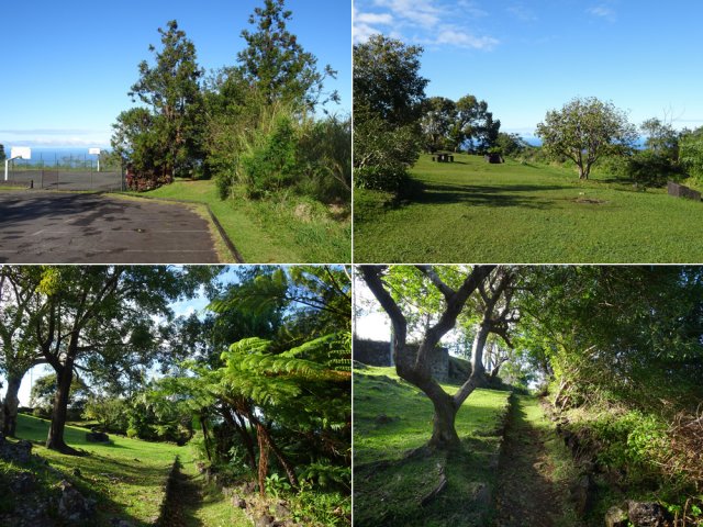 Le superbe sentier qui contourne le stade de la Crête