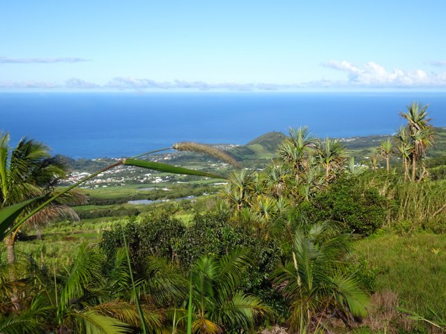 Larges panoramas sur l'océan du côté de Vincendo
