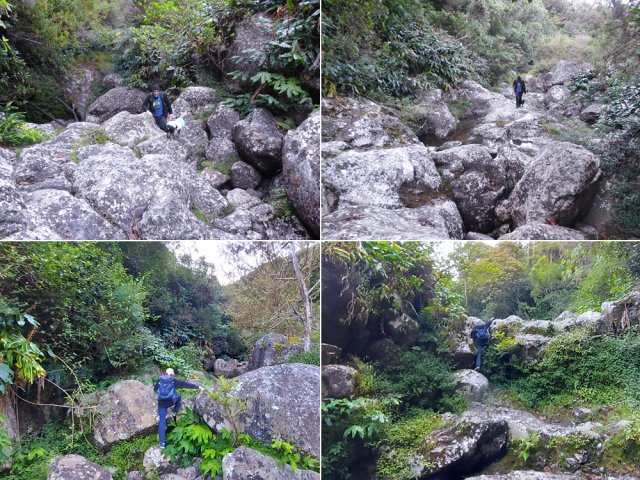 Tous les obstacles se franchissent en cherchant la faille dans les roches