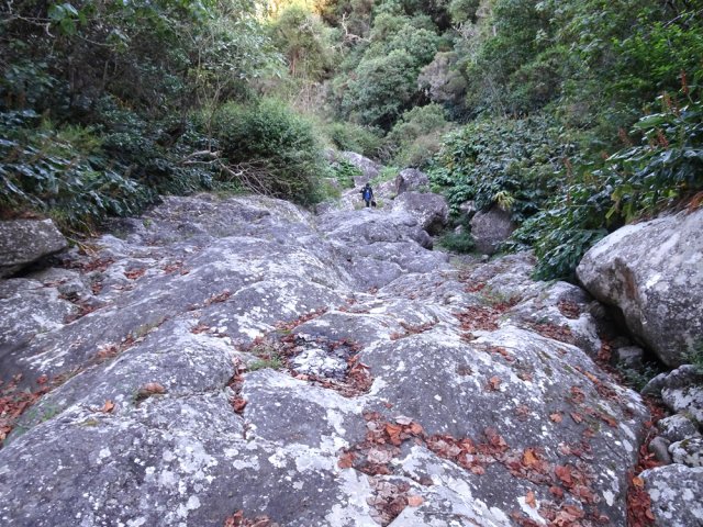 Remontée beaucoup plus facile lorsque le fond est basaltique