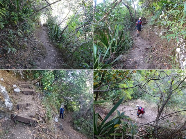 La pente s'accentue et les lacets se multiplient