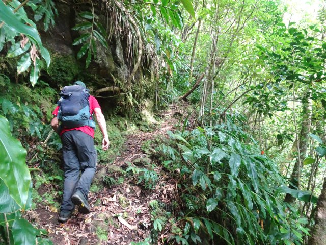 Quelques fortes pentes pour franchir les ravines