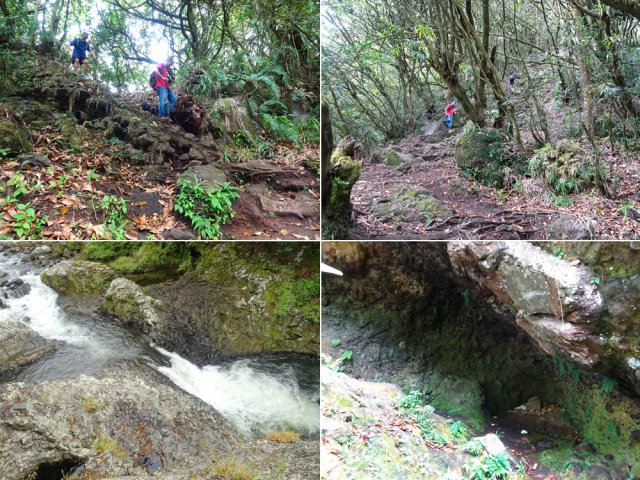 Descente plus difficile pour rejoindre d'autres chutes et le Bassin la Mer