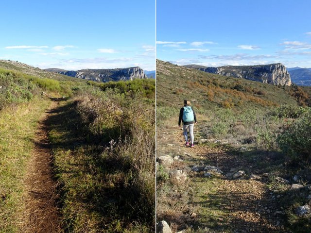 On suit la courbe de niveau pour se rendre au Baou des Noirs