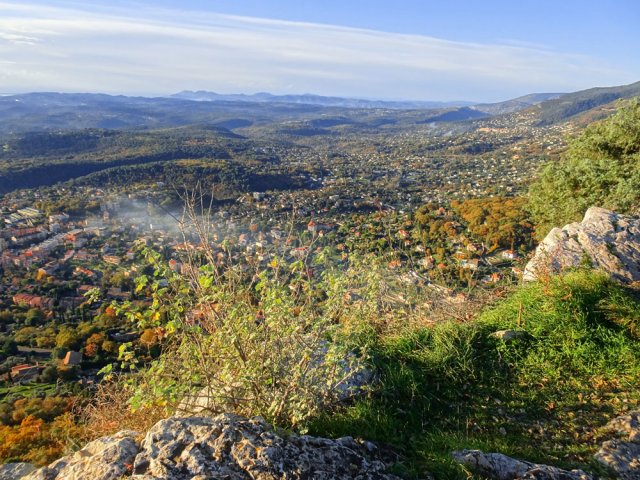 Panorama sur toute la Côte d'Azur et sur l'arrière-pays