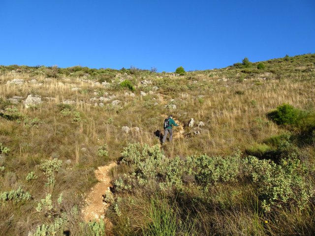 Début de l'ascension des Blaquières