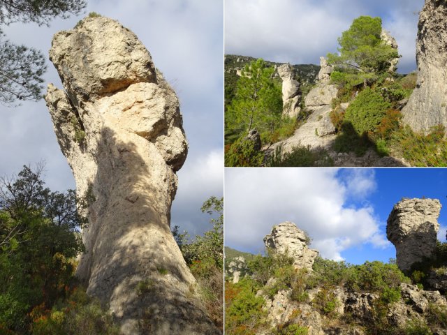 Certains monolithes dépassent les 20 m de hauteur