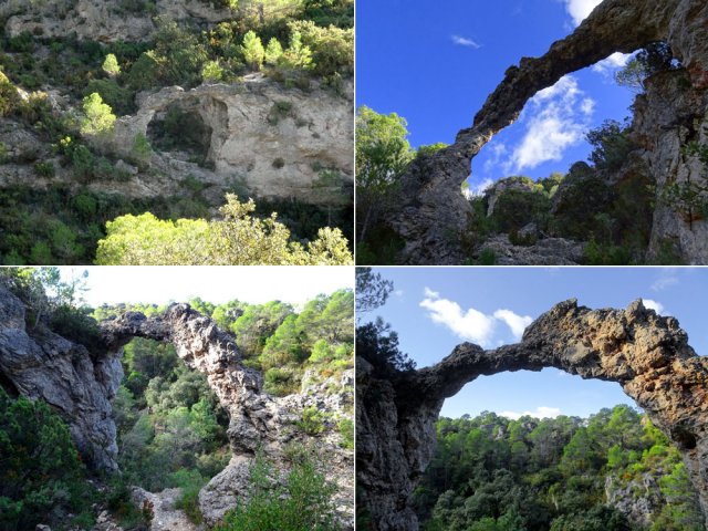 On aperçoit l'arche dans la descente avant de la rejoindre facilement