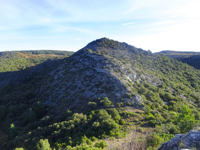 Vue sur Moural Blanc depuis le Pezoul