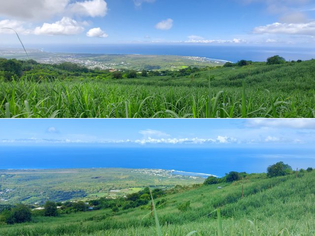 On bénéficie souvent de beaux panoramas sur l'océan