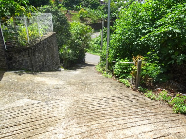 La pente la plus forte de la boucle, heureusement en descente