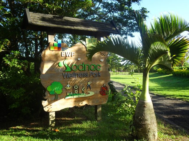 Un des panneaux du Sodnac Wellness Park
