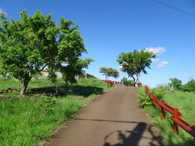 Arrivée à la croisée des sentiers