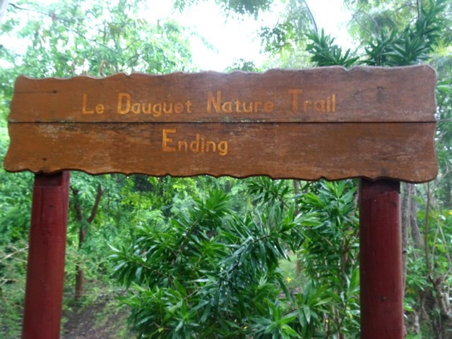 Le panneau au croisement. Il reste à rentrer par la petite route