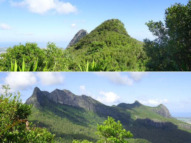 Les panoramas sont rares depuis le sentier