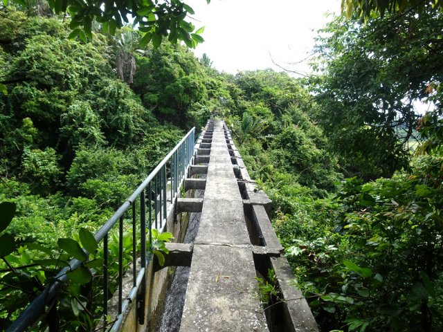 La traversée est ludique pour ceux ne souffrant pas de vertige