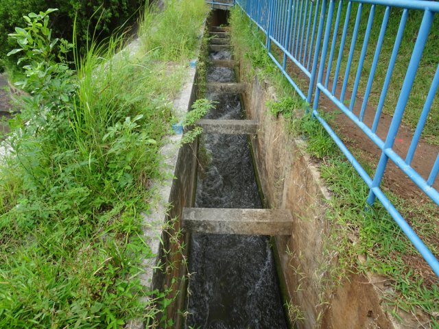 La fin du canal près de l'oratoire