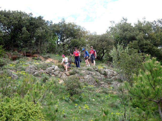 Rejoindre le sentier principal en suivant les traces laissées par les vaches