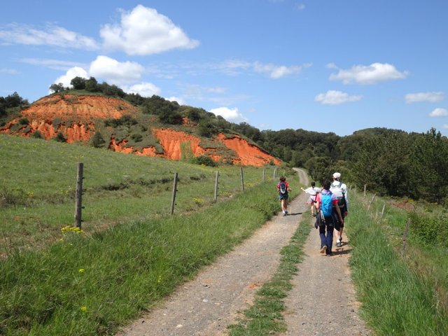 On retrouve la route de Soubirous pour atteindre les terres colorées