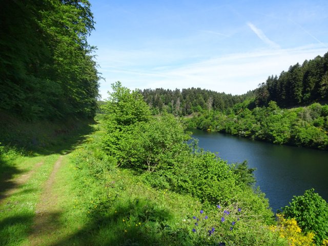 Comme de l'autre côté, on aperçoit régulièrement le lac