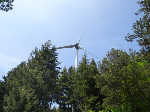 Le bruit des pales peut être important par vent fort