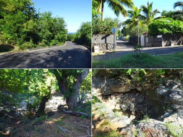 Les repères pour traverser la Ravine du Ruisseau