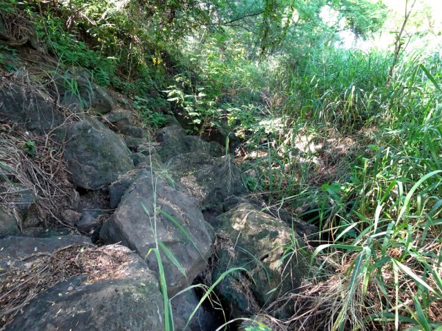 Trouver et ne pas quitter la ravine au fond très rocheux