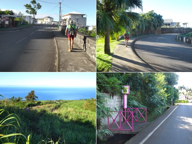 1000 m de RD3 avec trottoirs, panoramas et faibles pentes