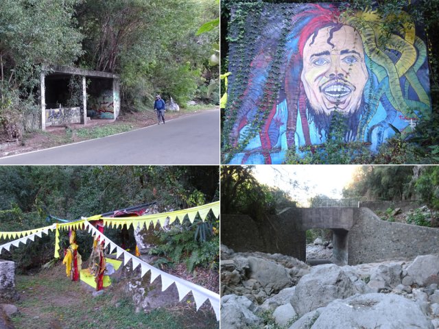 Le lavoir et les abords du pont de la Ravine de la Chaloupe