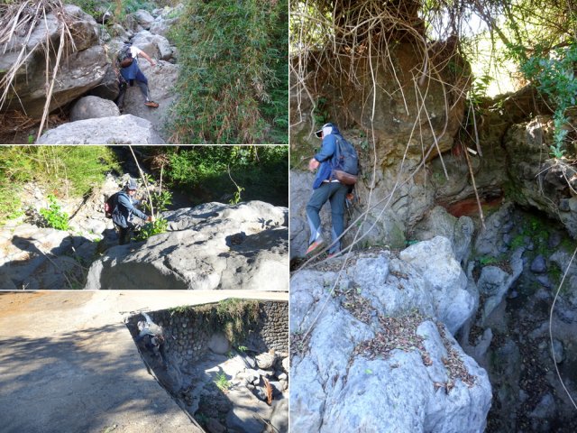 Encore de hautes marches jusqu'au premier radier