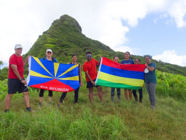 Sympathique rencontre le jour de la fête nationale à Maurice