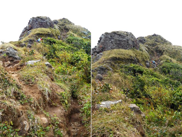 Un dernier coup de rein avant le sommet pour un panorama à 360°