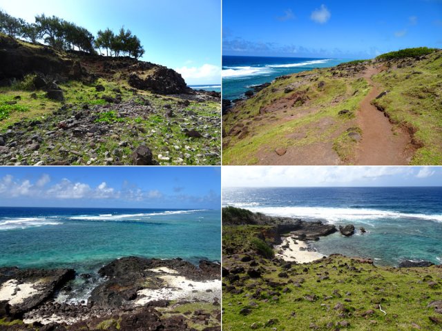 Les premières anses au moment où le lagon disparaît