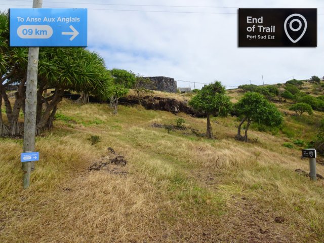 Début du sentier vers la capitale