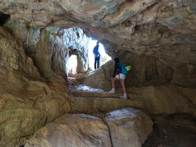 L'intérieur de la grotte